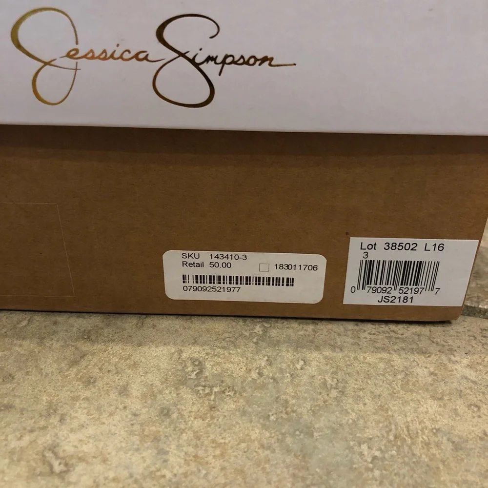 Jessica Simpson Girls Cork Wedge Heel Fallon Sandal - Picture 5 of 7